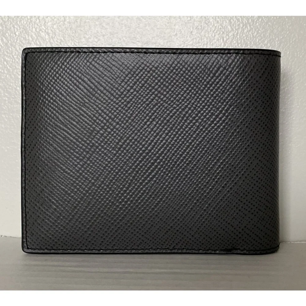 New Michael Kors Harrison Men's Slim Billfold wallet Leather Greyhound